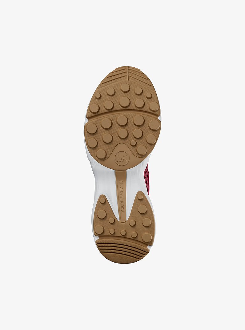 Katrina Woven Wedge Trainer in DK RASPBERRY | Michael Kors
