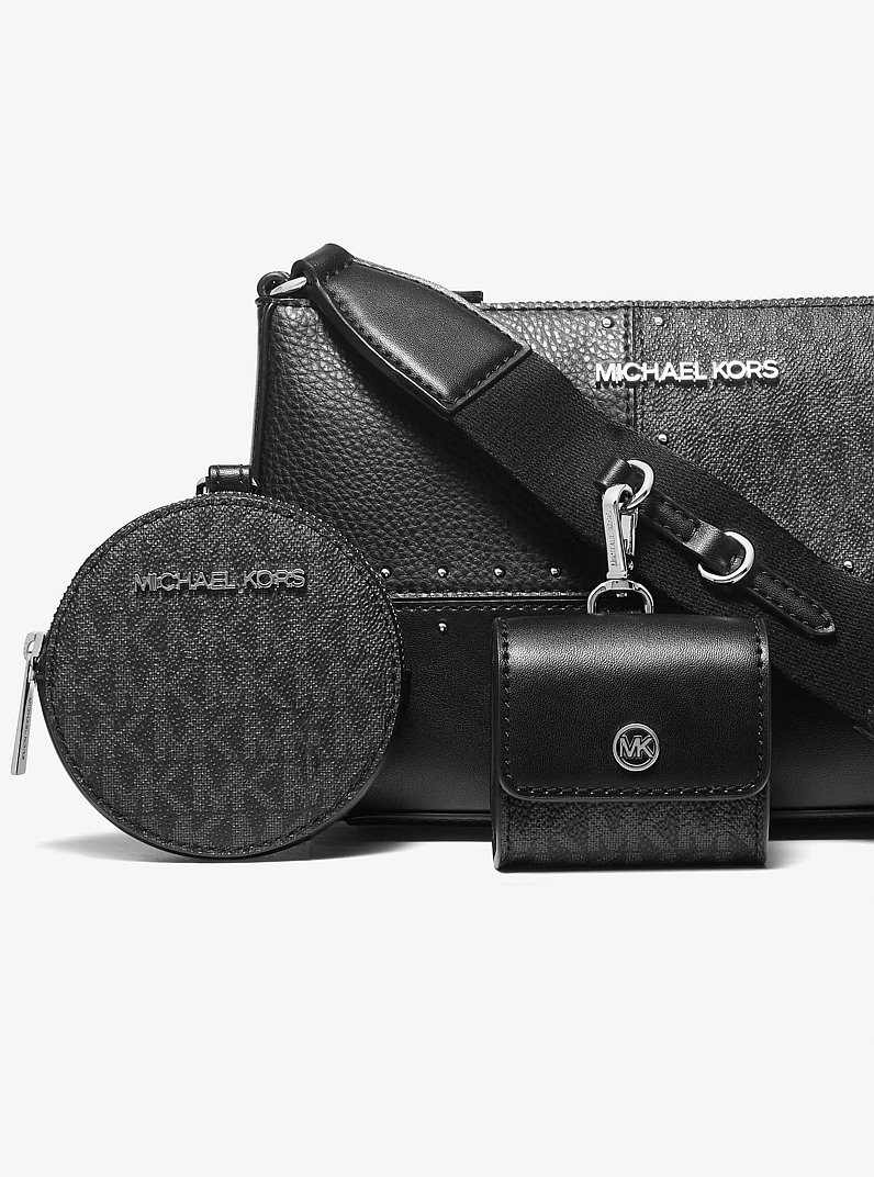 MICHAEL KORS ショルダーバッグ Jet Set Travel Small Metallic Patchwork and Signature Logo