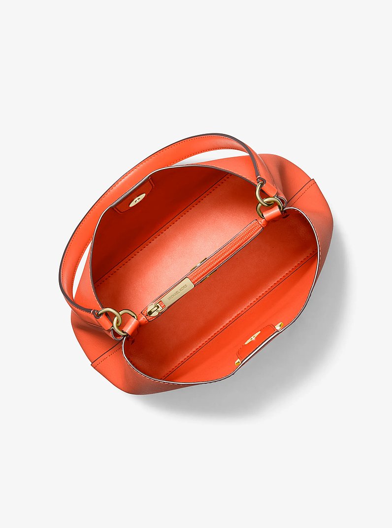 Sac &agrave; &eacute;paule Pratt de taille moyenne in ARGILE ROUGE | Michael Kors