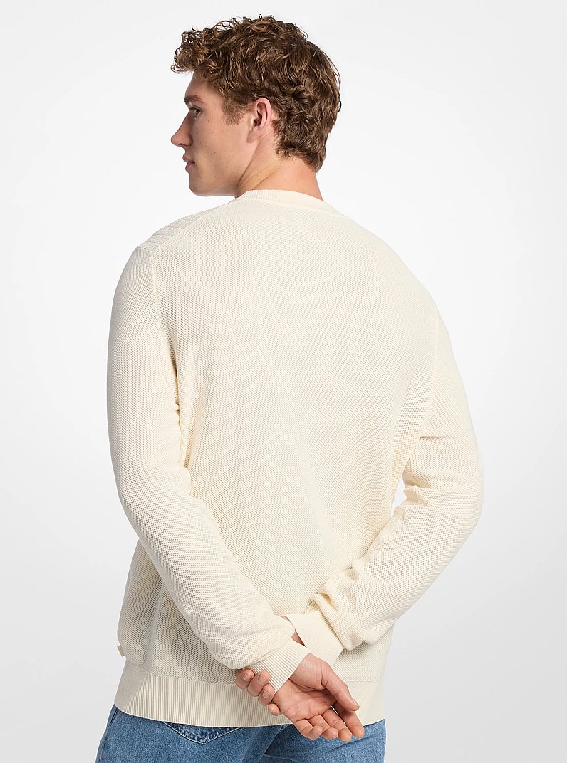 Cotton Moulin&eacute; Sweater in BONE | Michael Kors