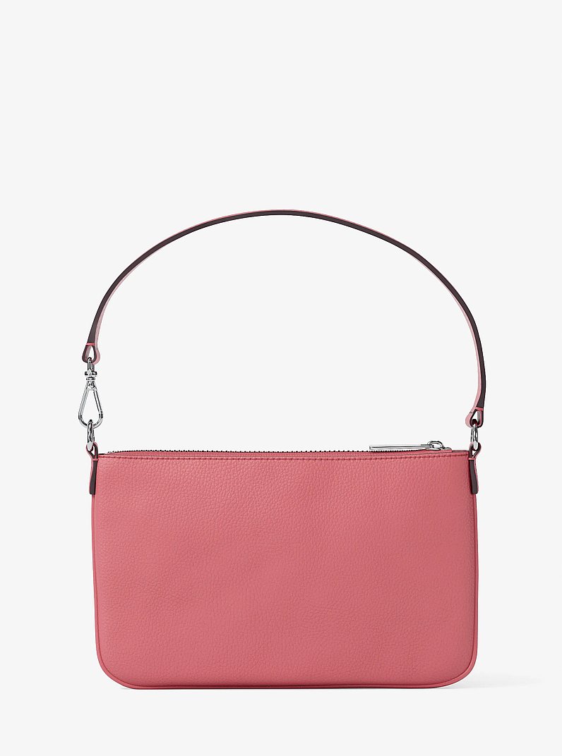 Jet Set Small Pebbled Leather Convertible Wristlet