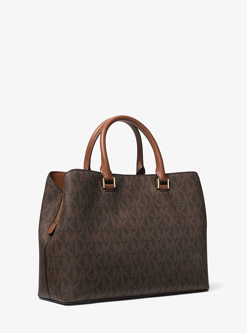 Savannah Large Signature Logo Satchel