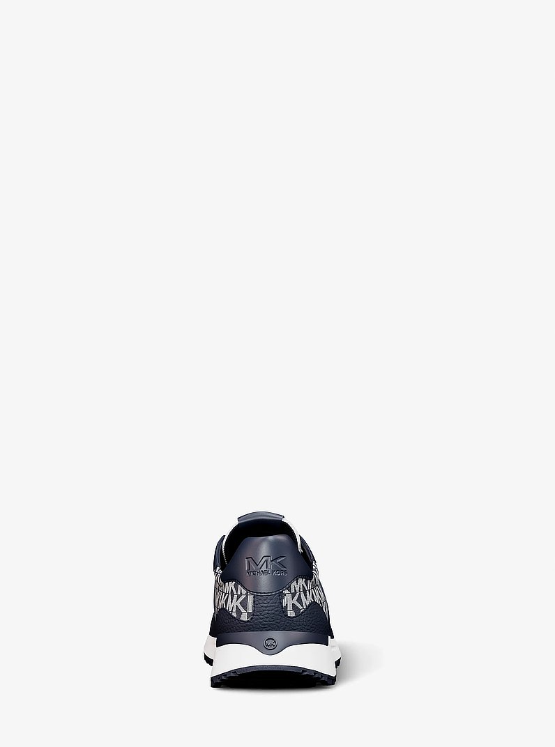 Dax Ombr&eacute; Signature Logo Trainer in NAVY | Michael Kors