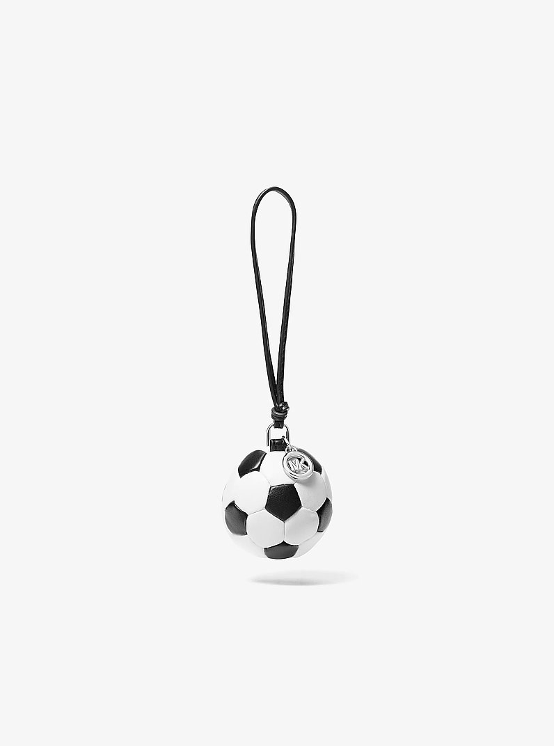 Soccer Ball Bag Charm in BLACK COMBO | Michael Kors