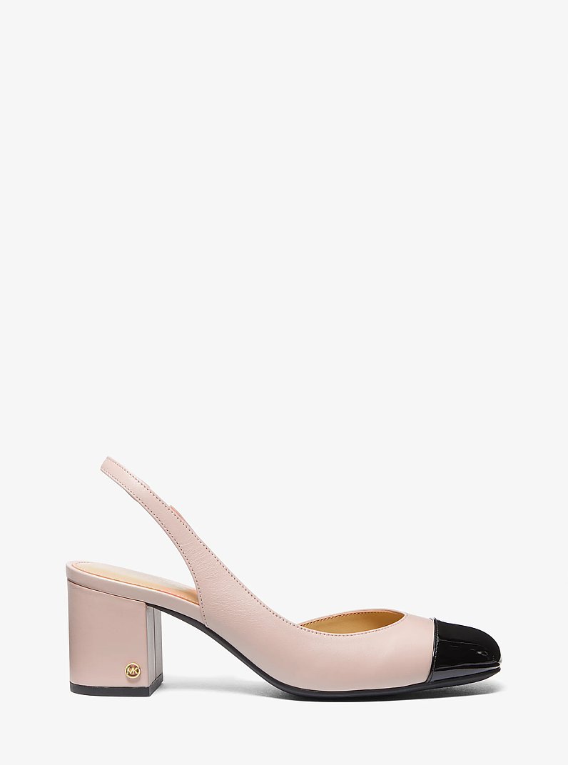 Perla Leather Slingback Pump in SOFT PINK | Michael Kors