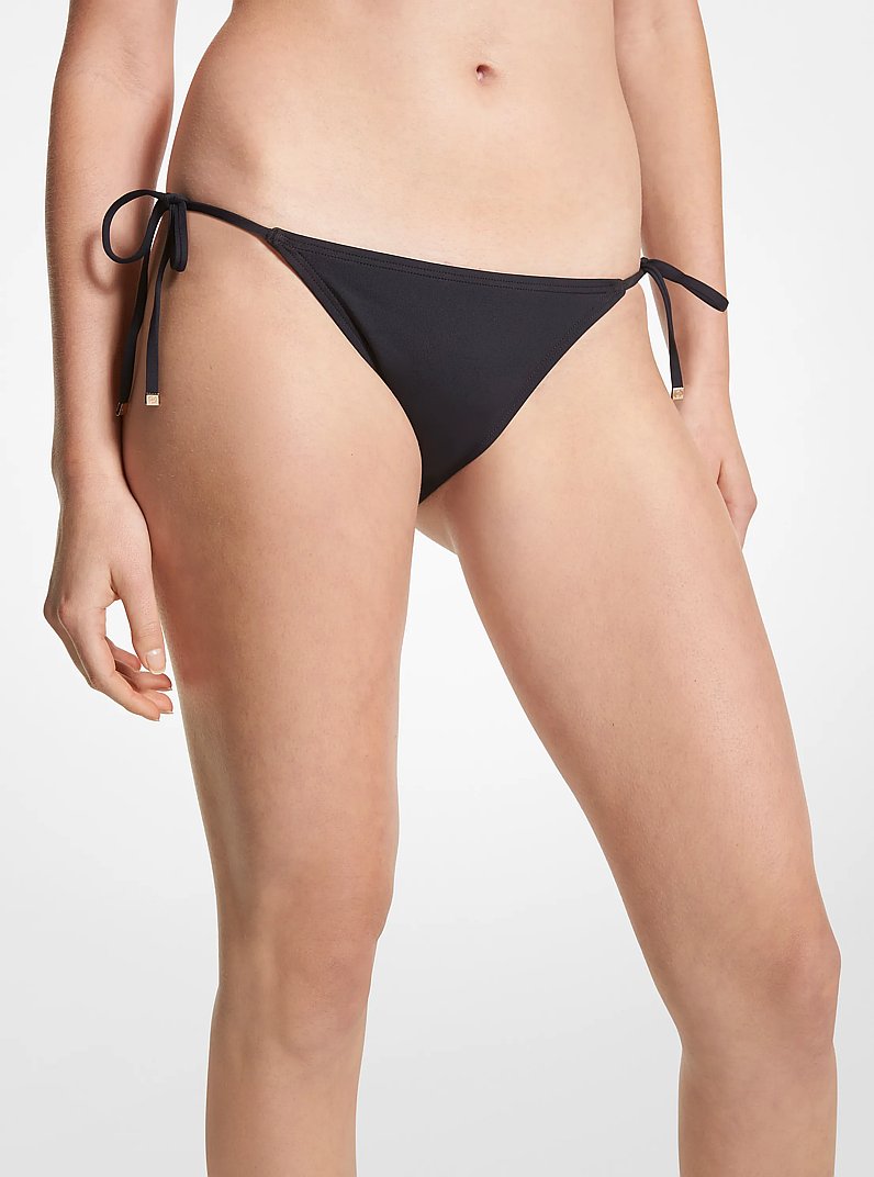 Parte inferior del bikini, de nailon el&aacute;stico in NEGRO | Michael Kors