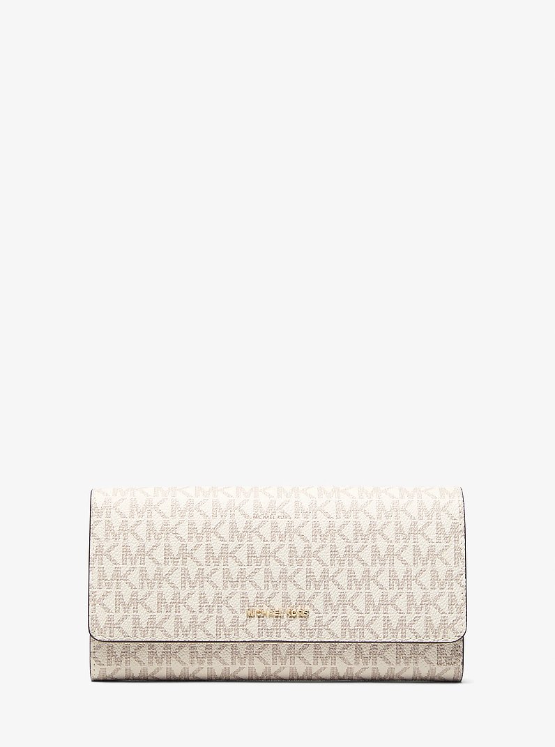 Organizer da viaggio Jet Set piccolo con logo in VANIGLIA/GHIANDA | Michael Kors