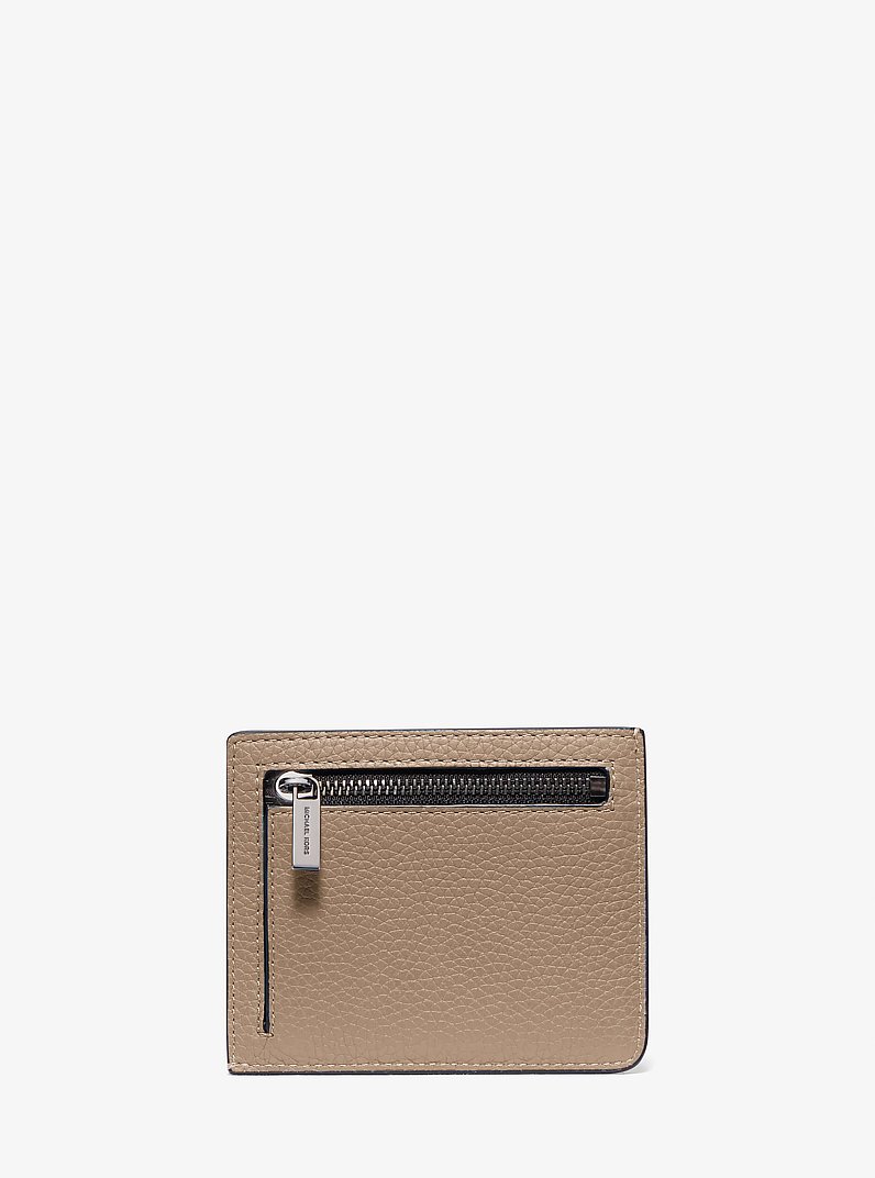 Hudson Pebbled Leather Card Case in BIRCH | Michael Kors