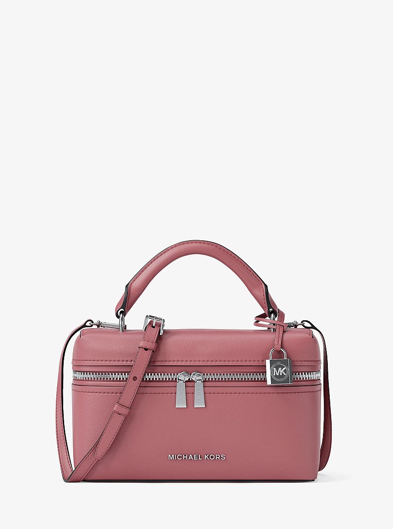 Tr&egrave;s petit sac &agrave; bandouli&egrave;re Jana en cuir in BOIS DE ROSE | Michael Kors