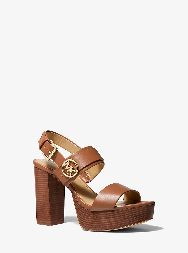 Carmen Platform Sandal in LUGGAGE | Michael Kors
