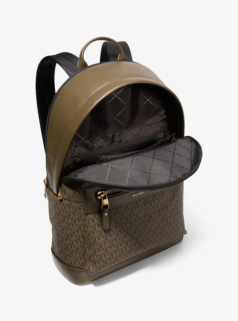 Jet Set Signature Logo Backpack in LODEN | Michael Kors