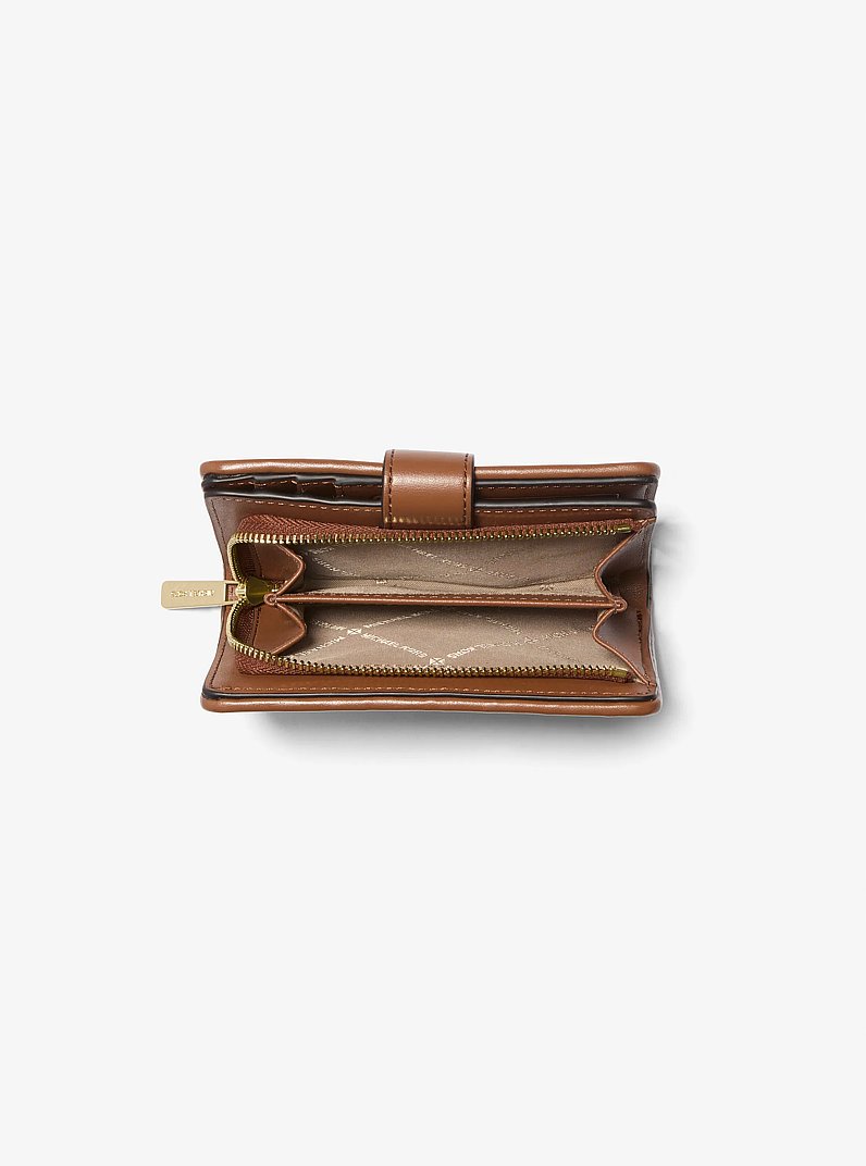Jet Set Medium Woven Wallet in LUGGAGE - Sale | Michael Kors [US]