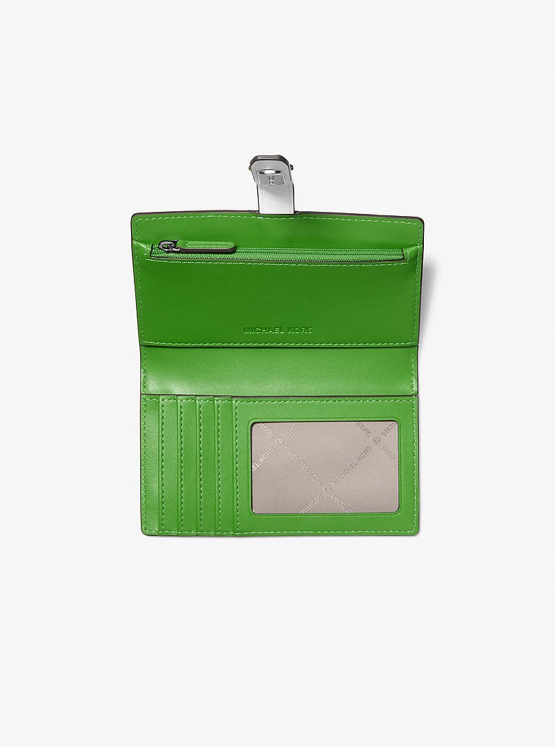 Greenwich Medium Signature Logo Wallet in JUNGLE | Michael Kors