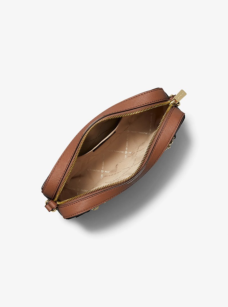 Jet Set Large Saffiano Leather Crossbody Bag in LUGGAGE | Michael Kors