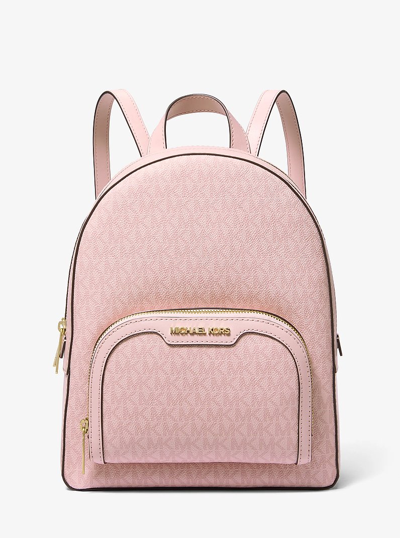 Jaycee Medium Signature Logo Backpack in POWDER BLUSH | Michael Kors