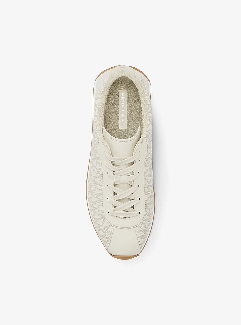 Rhodes Signature Logo Trainer in VANILLA | Michael Kors