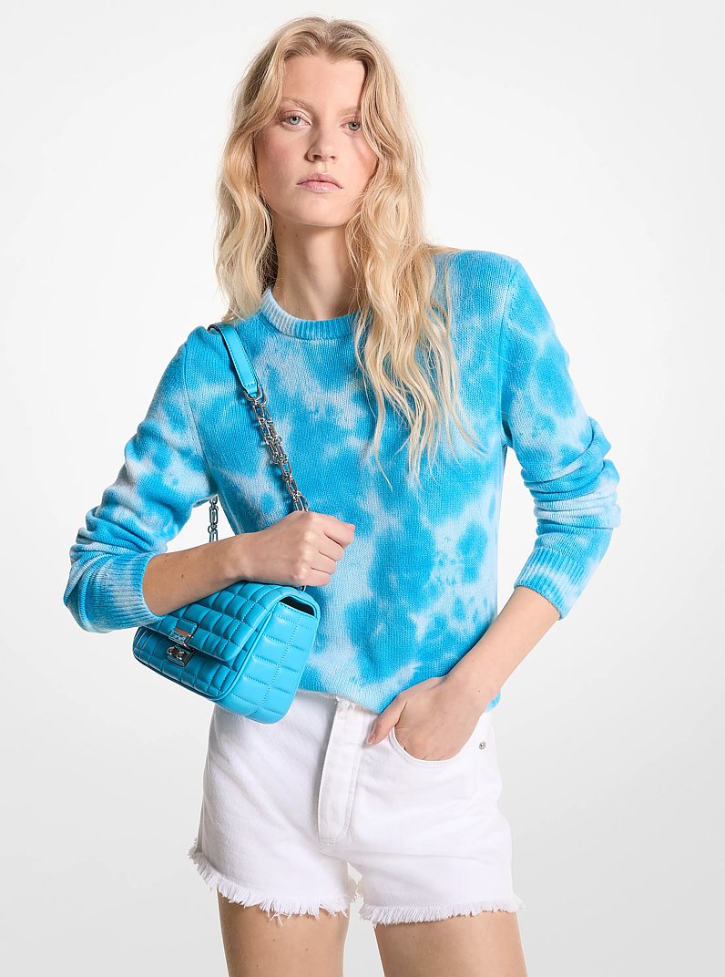 Jersey de cachemir con estampado in AZUL MILOS | Michael Kors