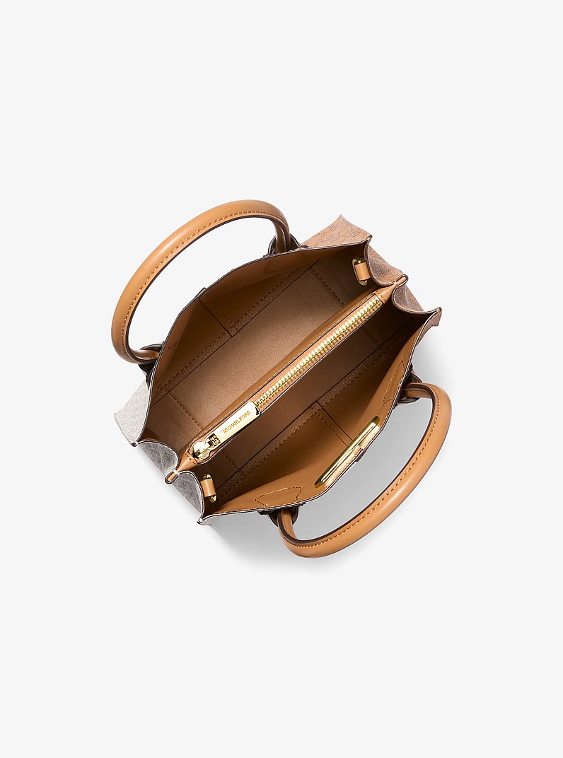Bandolera Mercer mediana con logotipo en dos tonos in CIERVO MULTICOLOR | Michael Kors