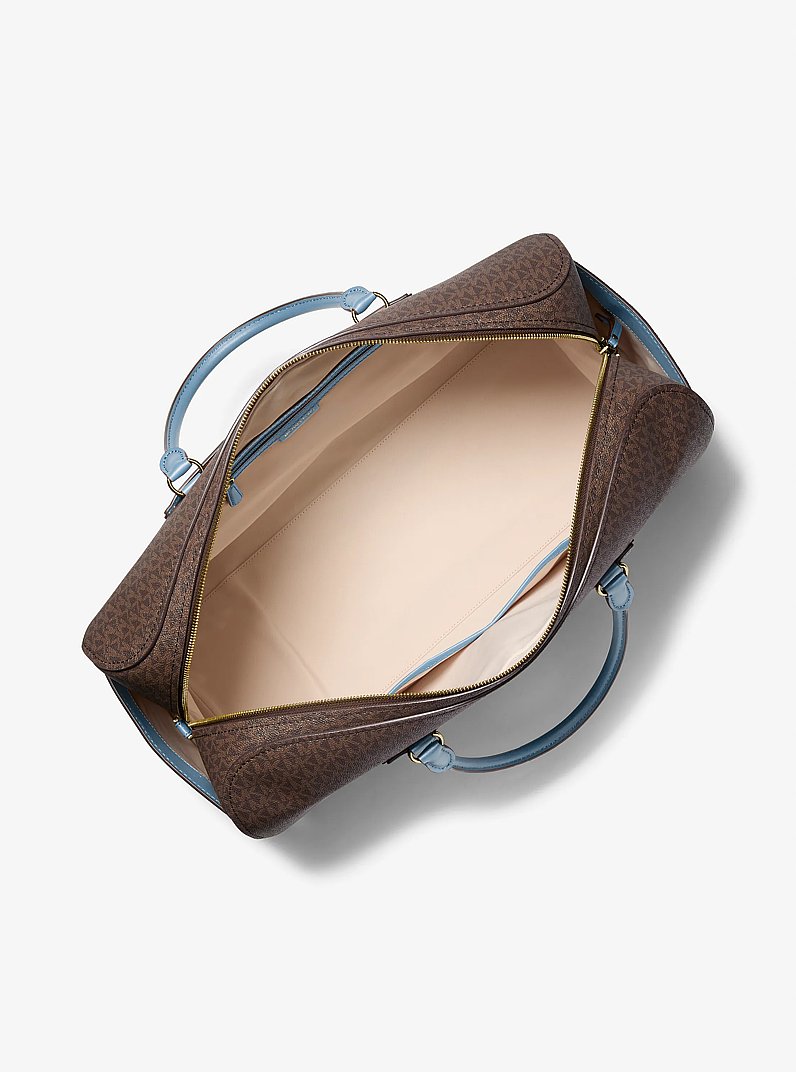 Jet Set Travel Extra-Large Signature Logo Weekender Bag in CHAMBRAY | Michael Kors