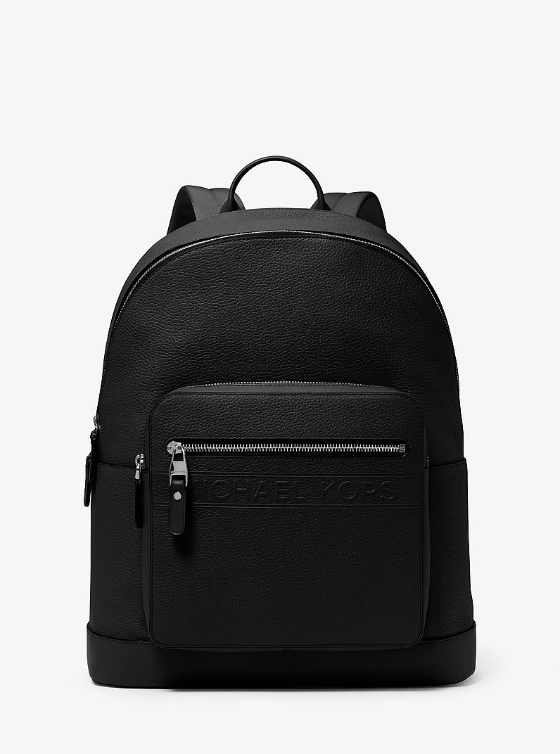 Hudson Leather Commuter Backpack in BLACK | Michael Kors