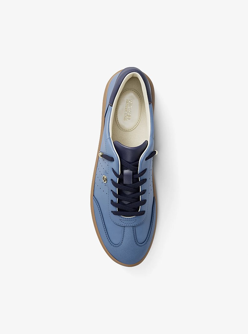 Espadrille Scotty en cuir in BLEU DE FRANCE | Michael Kors