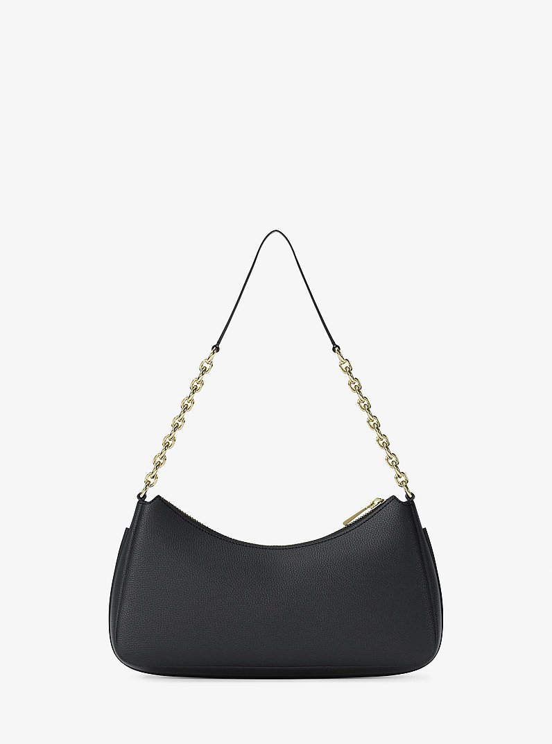 Bolso pochette Nolita mediano de piel granulada con cadena in NEGRO | Michael Kors
