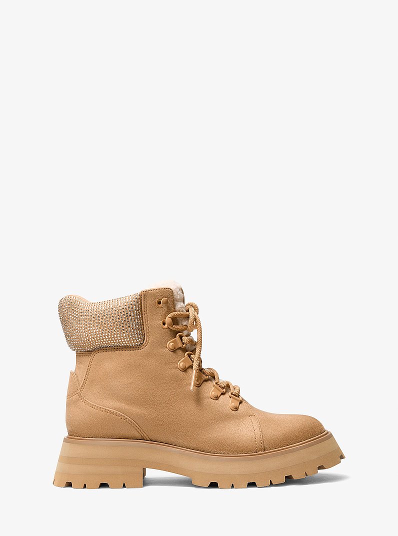 Caro Embellished Hiker Boot in PEANUT | Michael Kors