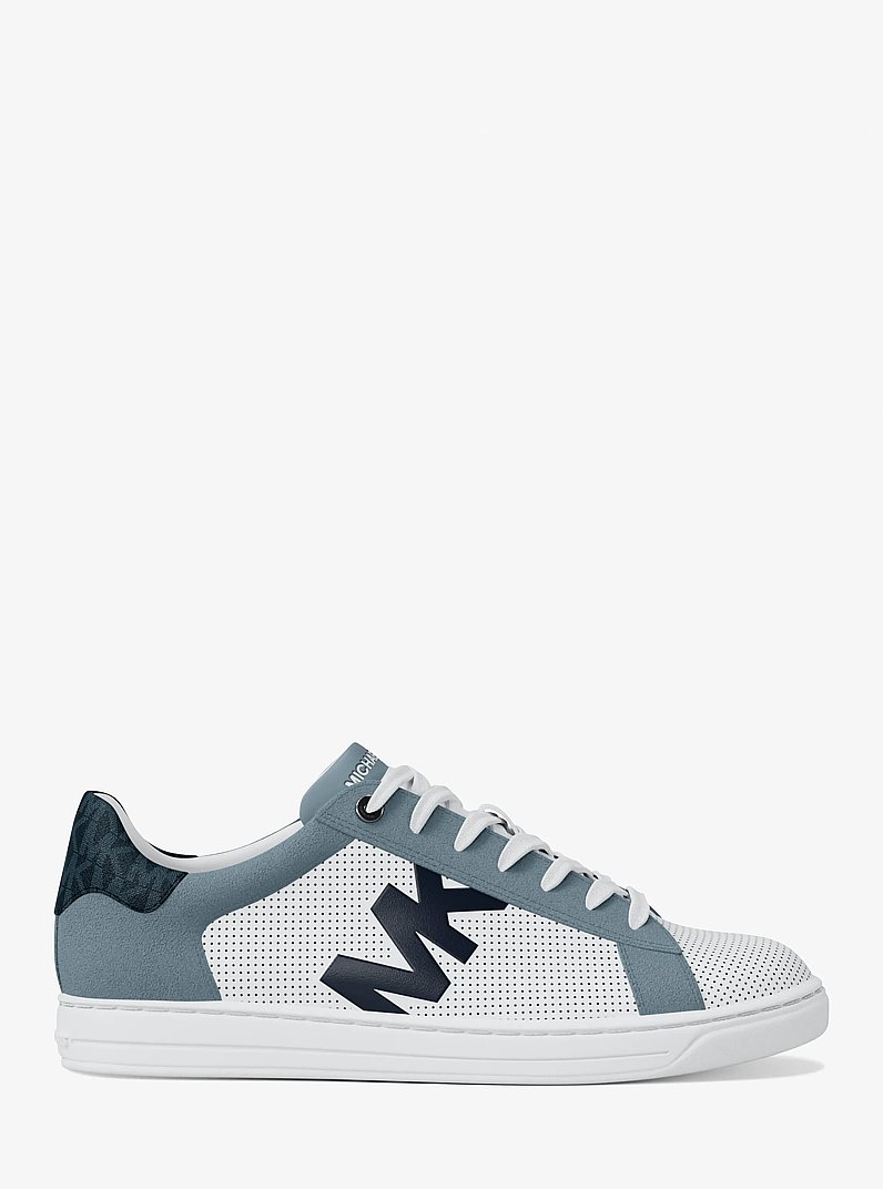 Jacob Mixed-Media Sneaker in PL OCN MLTI | Michael Kors