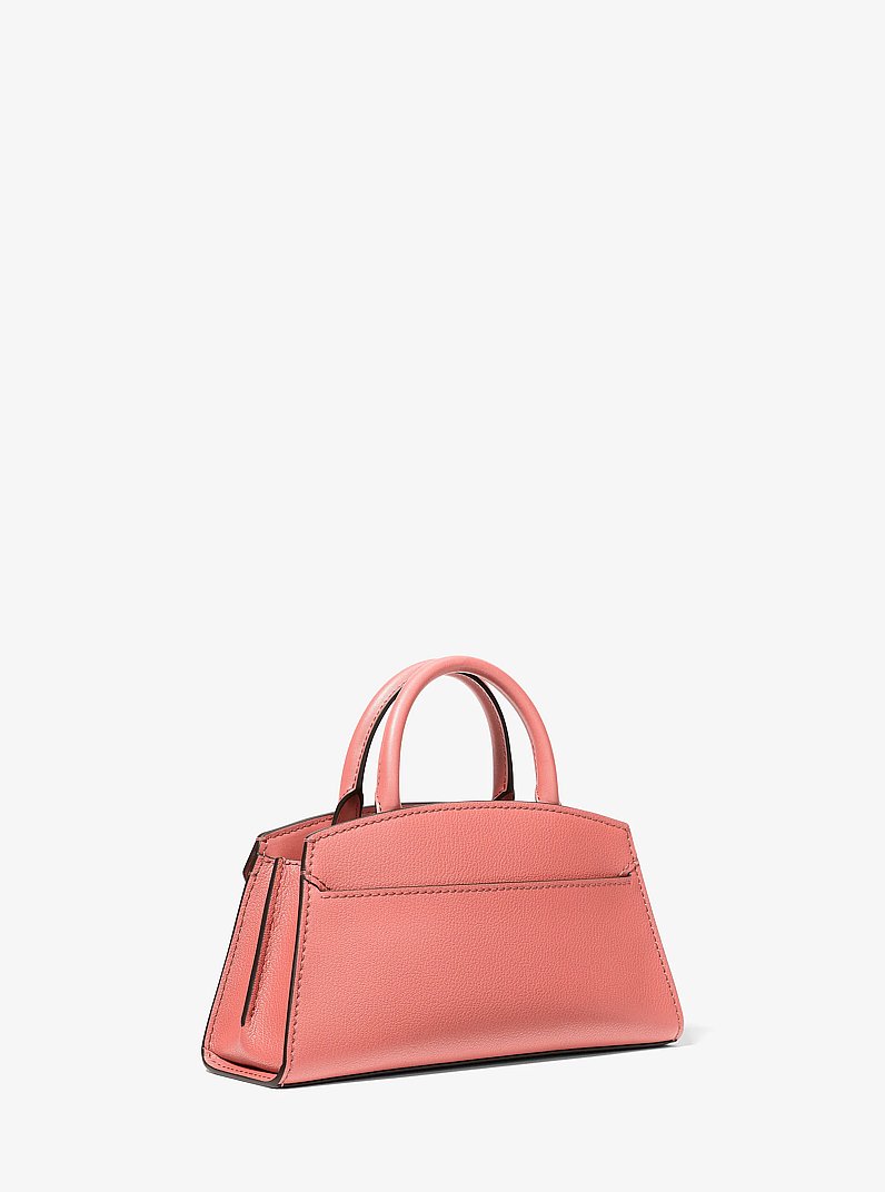 Greta Small Leather Satchel in SUNSET ROSE | Michael Kors