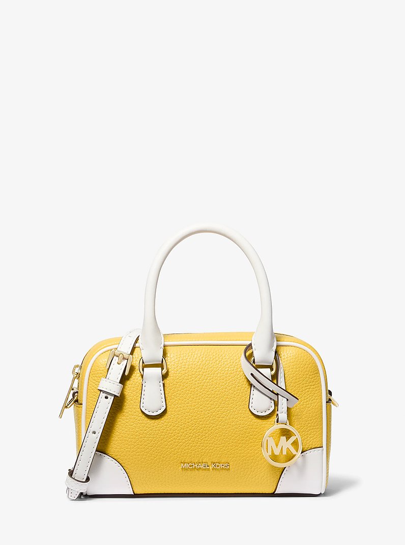 Bolso satchel Thompson extrapeque&ntilde;o de piel granulada in AMARILLO MARGARITA | Michael Kors