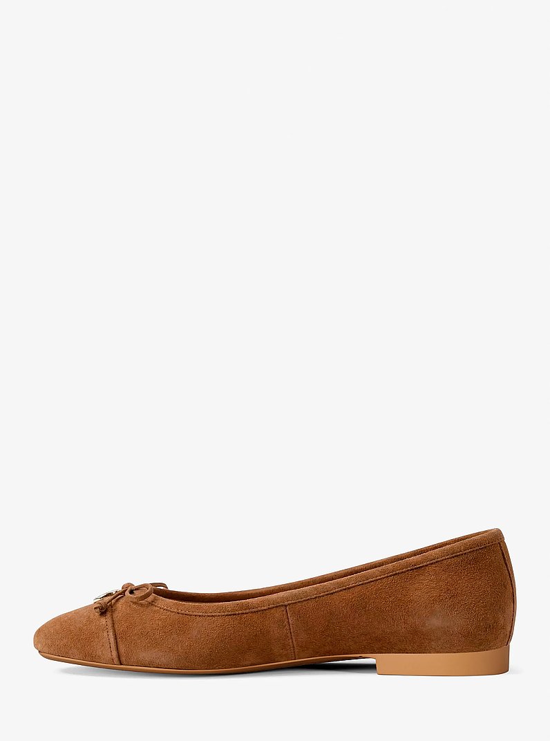 Ballerina Piper Flex aus Wildleder in LUGGAGE | Michael Kors