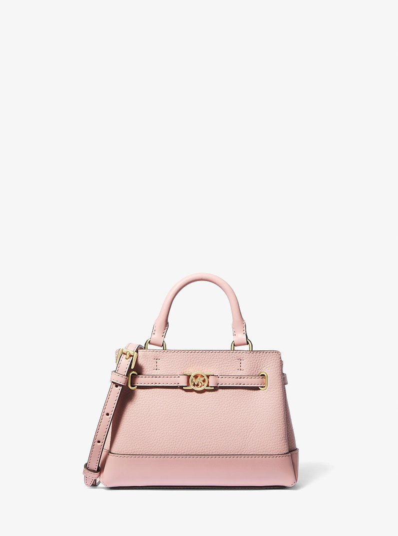 Reed Extra-Small Pebbled Leather Satchel in ROS&Aacute;CEO POLVORIENTO | Michael Kors