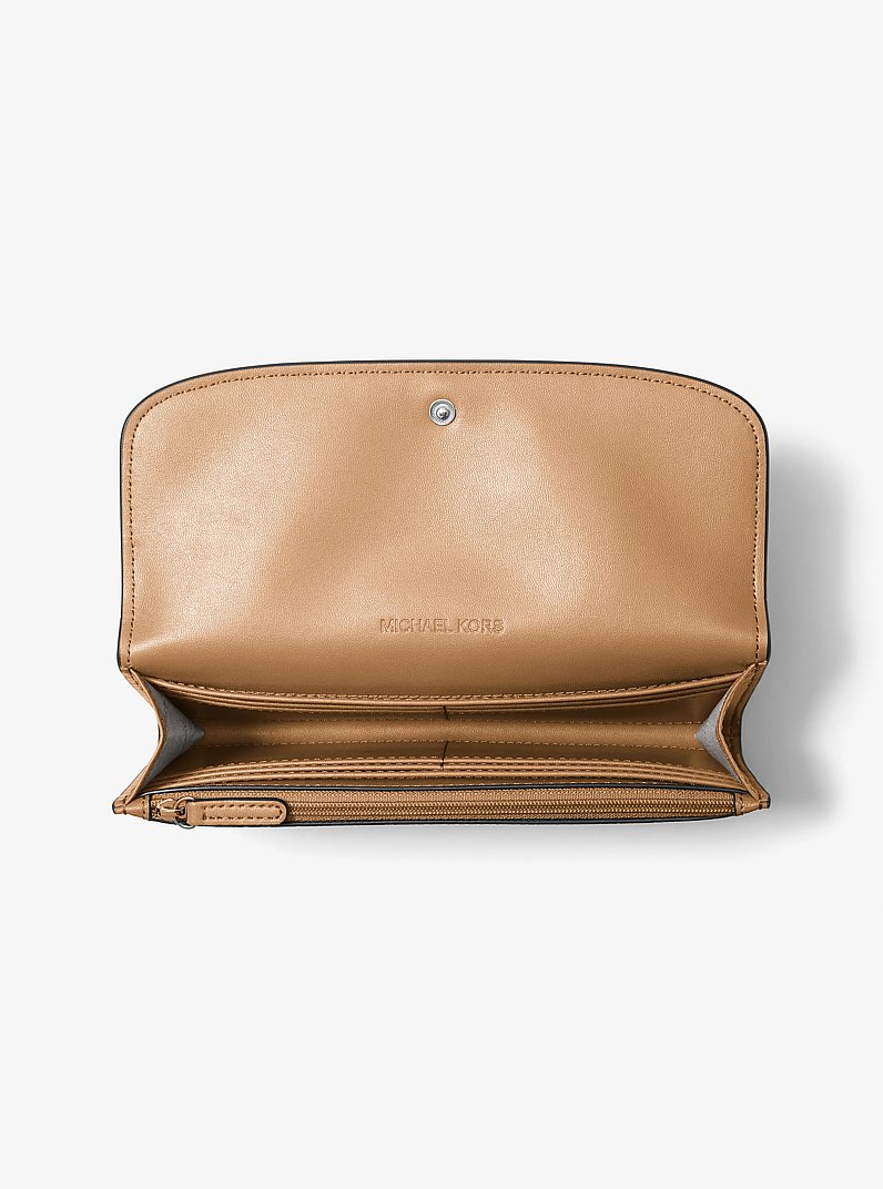 Grand portefeuille continental Hamilton en cuir in CACAHU&Egrave;TE | Michael Kors