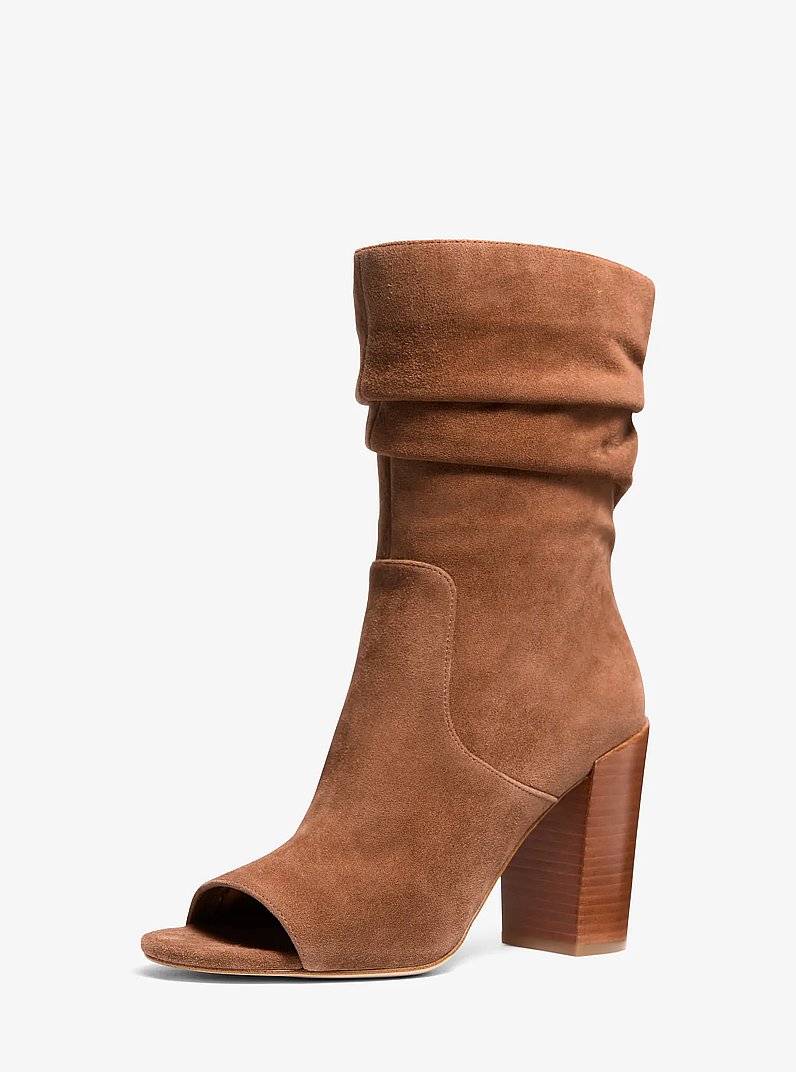 Shayna Suede Boot in LUGGAGE | Michael Kors