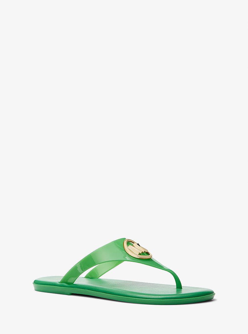 Sandalia Carmen de PVC con efecto gelatinoso in VERDE PALMERA | Michael Kors