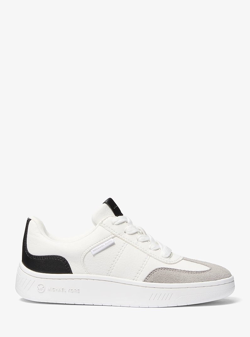 Kai Mixed-Media Sneaker in OPTIC WHITE/BLK | Michael Kors