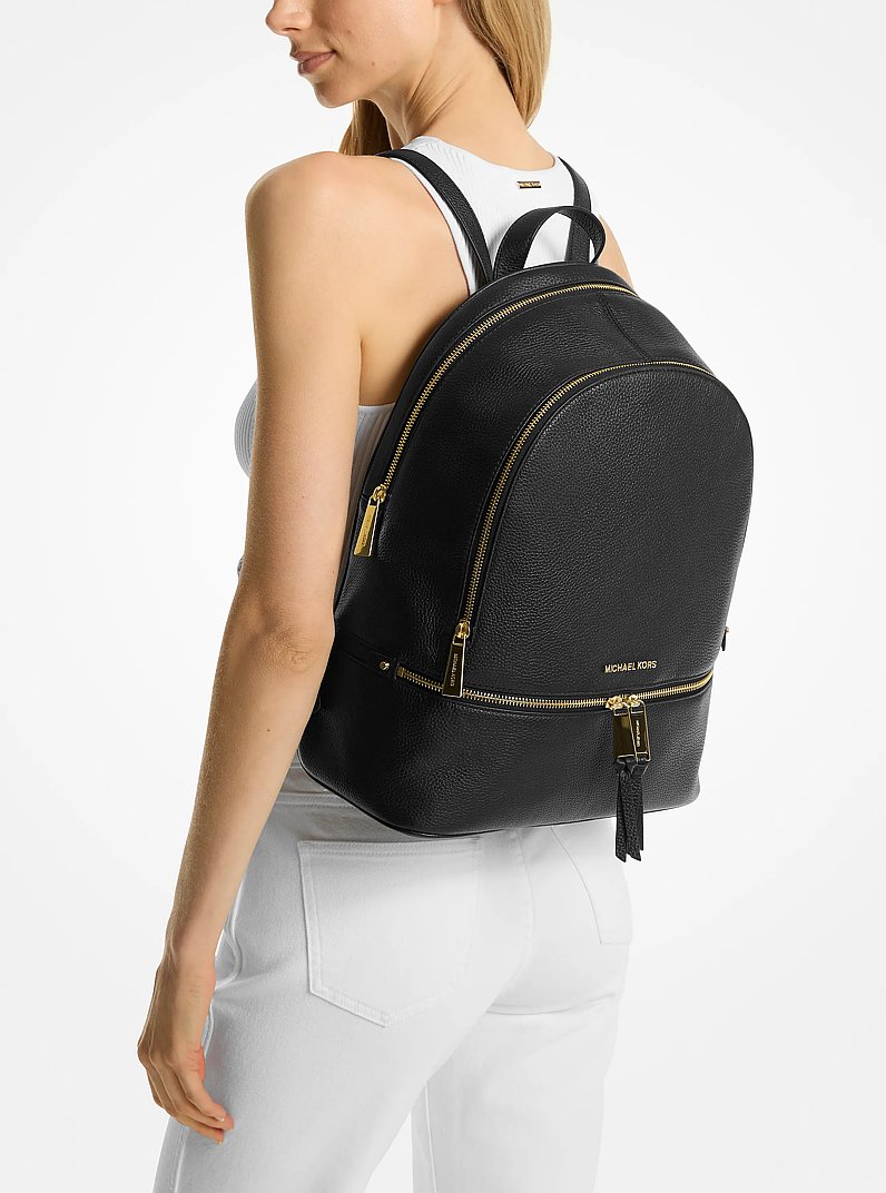 Rhea Large Leather Backpack