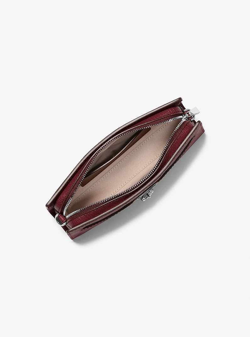 Hamilton Moderne Extra-Small Leather Convertible Crossbody Bag in OXBLOOD | Michael Kors