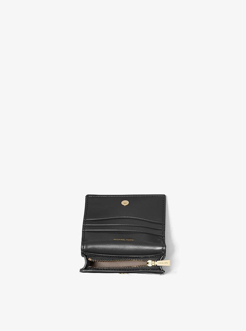 Hamilton Moderne Small Leather Wallet in BLACK | Michael Kors