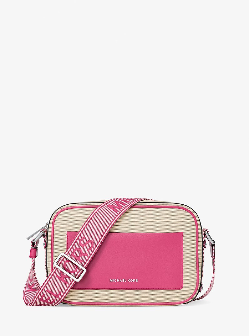 Umh&auml;ngetasche Maeve Large aus Canvas in HIMBEERE | Michael Kors