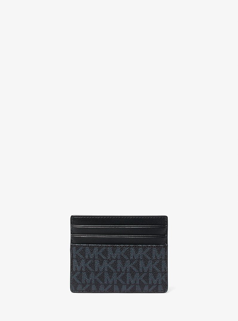 Tarjetero Greyson grande con logotipos in AZUL OSCURO/AZUL P&Aacute;LIDO | Michael Kors