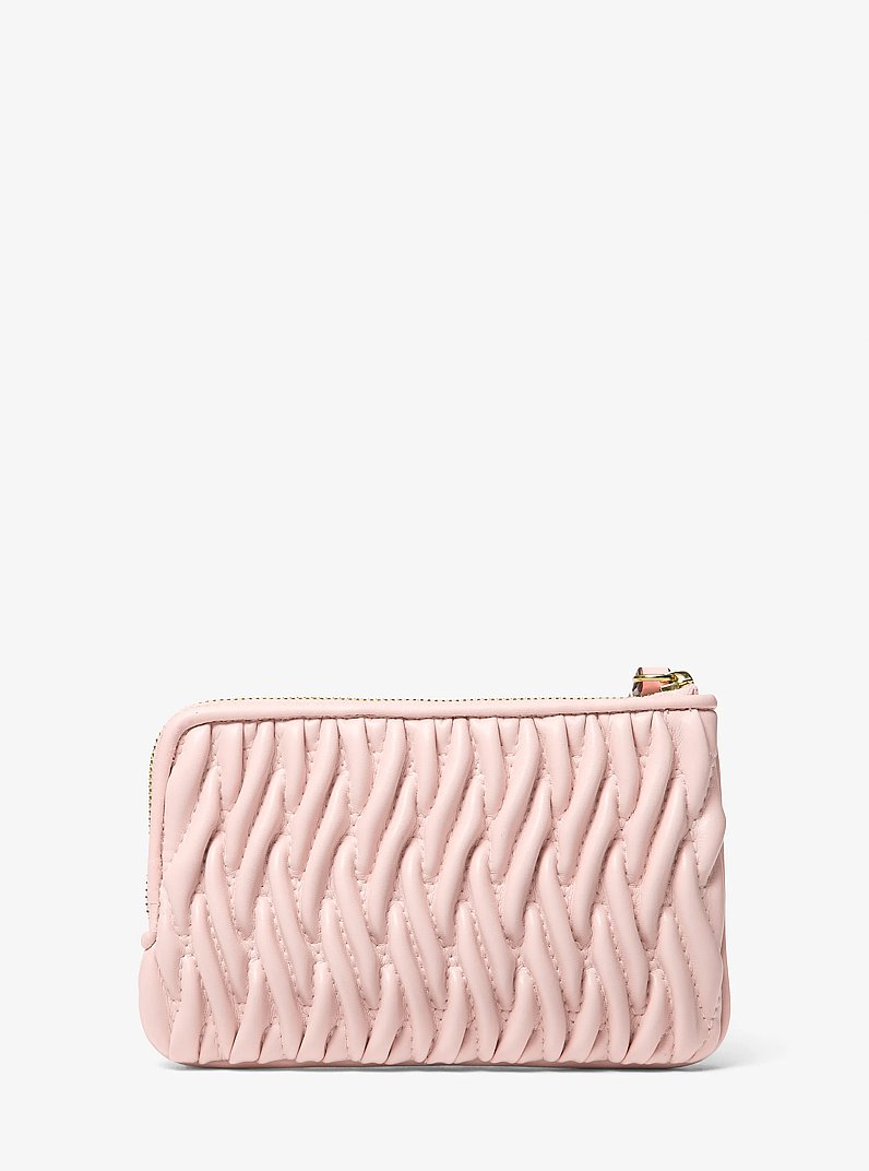 Bolso de pulsera Jet Set Travel peque&ntilde;o con matelass&eacute; in ROS&Aacute;CEO POLVORIENTO | Michael Kors