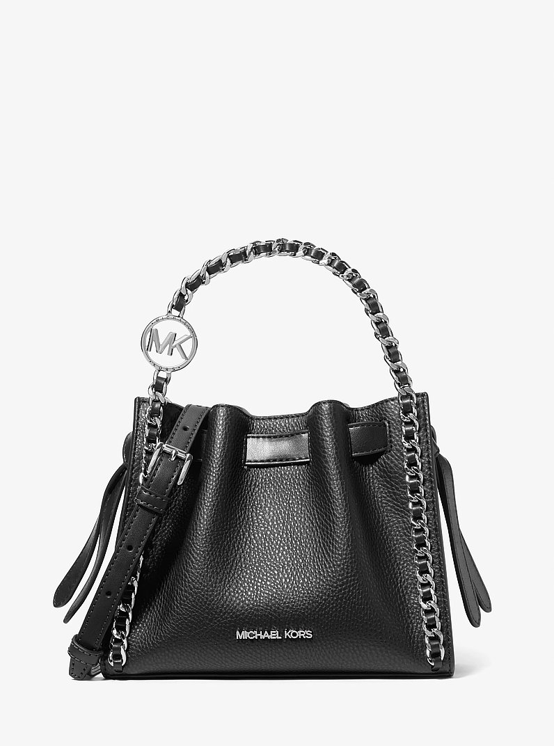 Mina Small Chain Convertible Crossbody Bag in BLACK - Sale