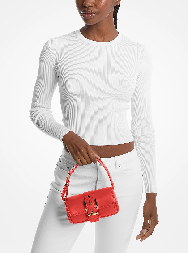 Colby Extra-Small Leather Shoulder Bag in BURNT SIENNA | Michael Kors