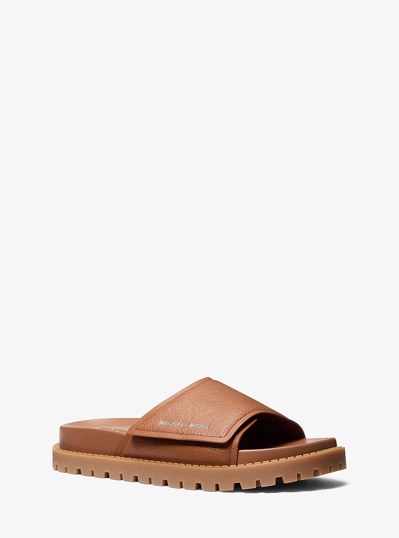 Luka Slide Sandal in LUGGAGE | Michael Kors