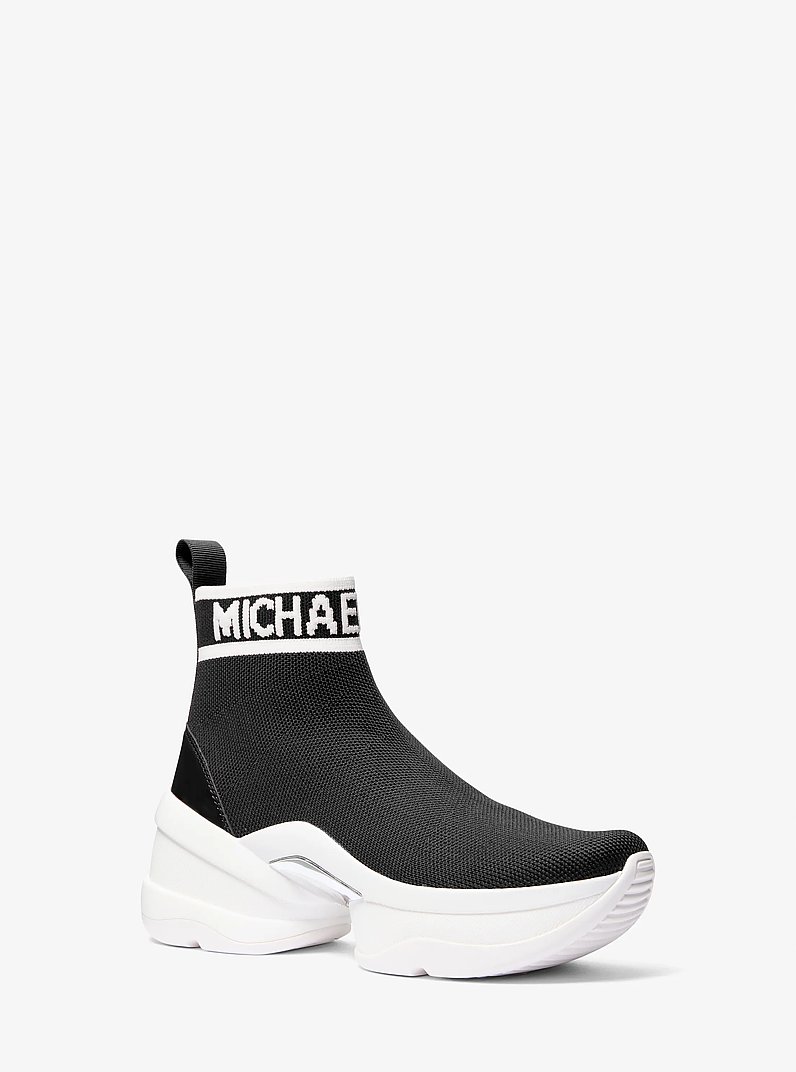 Bota Olympia de punto el&aacute;stico in NEGRO | Michael Kors