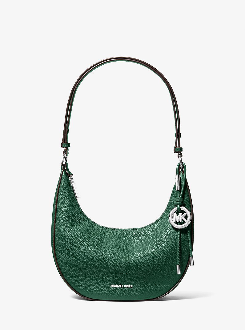 Nolita Small Pebbled Leather Convertible Pochette in MOSS | Michael Kors