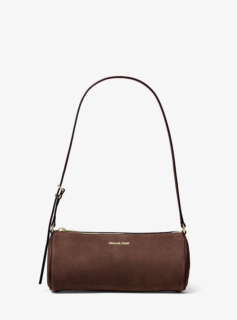 Bolso pochette Ashton peque&ntilde;o de forma cil&iacute;ndrica in NUEZ MOSCADA | Michael Kors