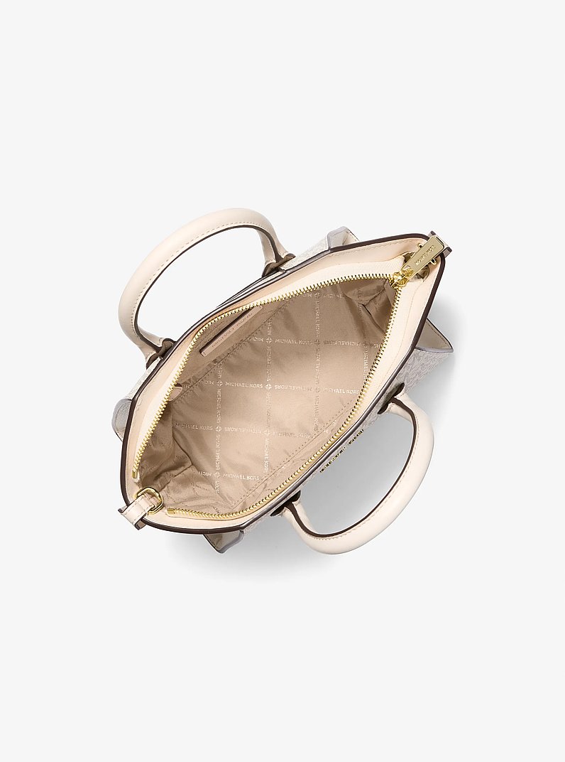 Petit sac &agrave; main Avril en cuir &agrave; logo in CR&Egrave;ME MULTI L&Eacute;GER | Michael Kors