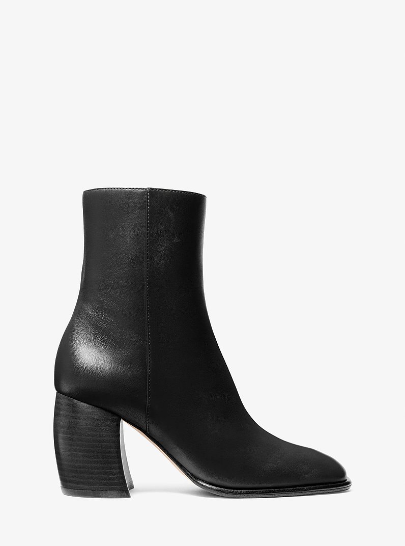 Maude Leather Boot in BLACK | Michael Kors